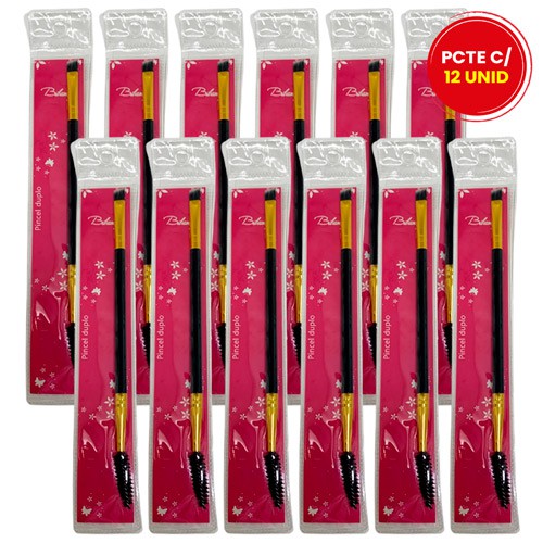 Pincel Duplo Escova e Chanfrado Bilansy BP061-2 - Pcte c/ 12 unid