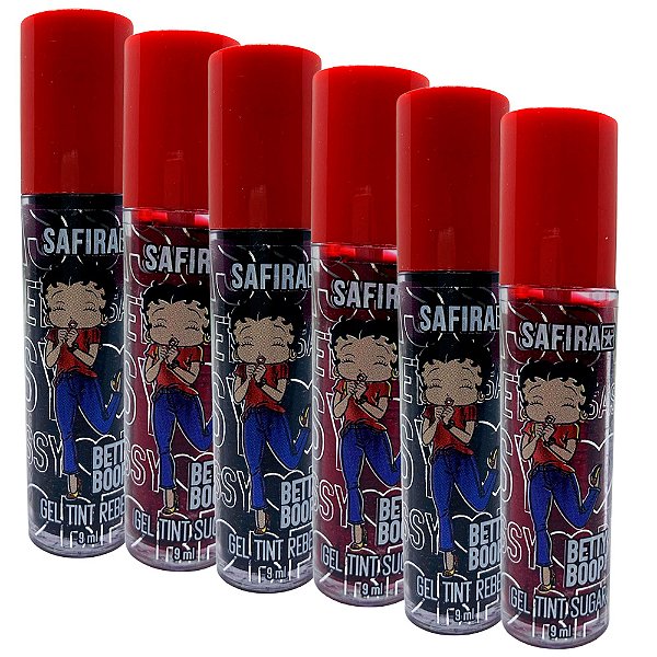 Gel Tint Betty Boop Safira - Kit c/ 06 unid