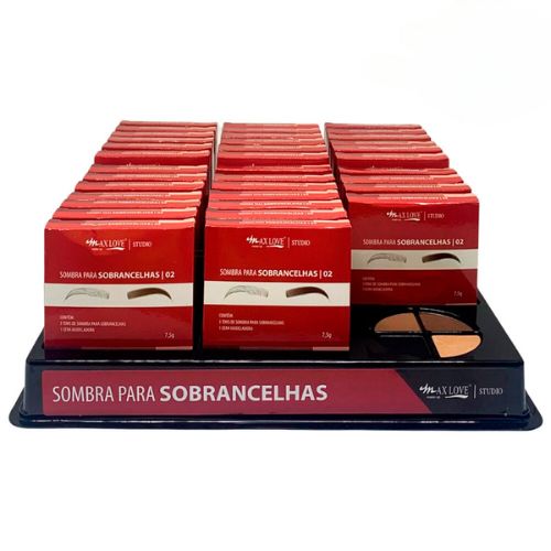 Sombra para Sobrancelhas Cor 02 Max Love - Box c/ 36 unid