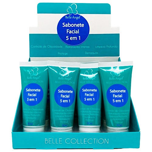 Sabonete Facial 5 em 1 Belle Angel A013 - Box c/ 12 unid