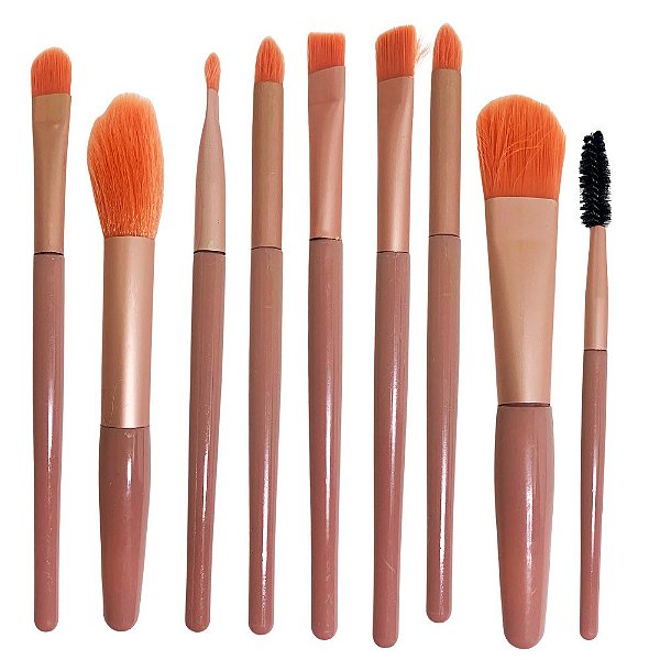 Kit com 08 Pincéis para Maquiagem PM-390