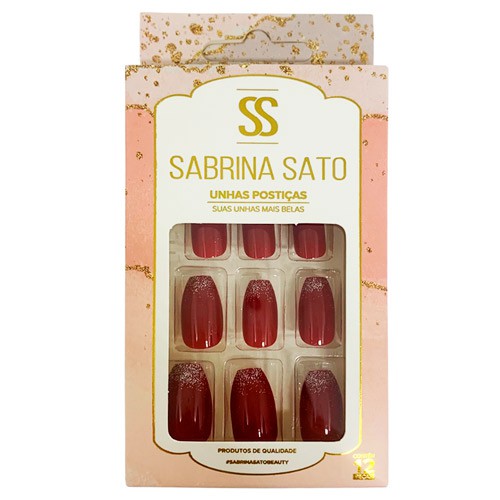 Unhas Postiças Decoradas Autocolantes Sabrina Sato SS-2246