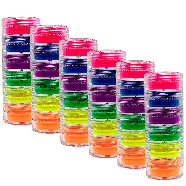 Sombra Neon DF-PO094038 / MQ-6 / LT190 - Kit c/ 06 unid