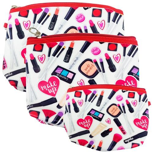 Kit com 03 Necessaire Miss France MF-7908