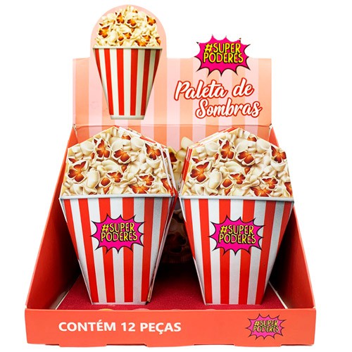 Paleta de Sombras Pipoca Super Poderes SP104 - Box c/ 12 unid