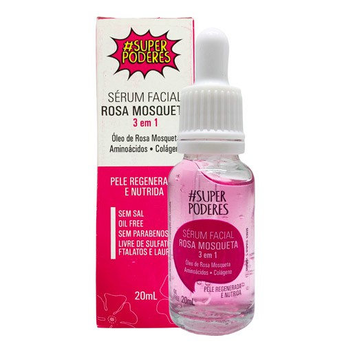 Sérum Facial Rosa Mosqueta 3 em 1 Super Poderes SRMSP01