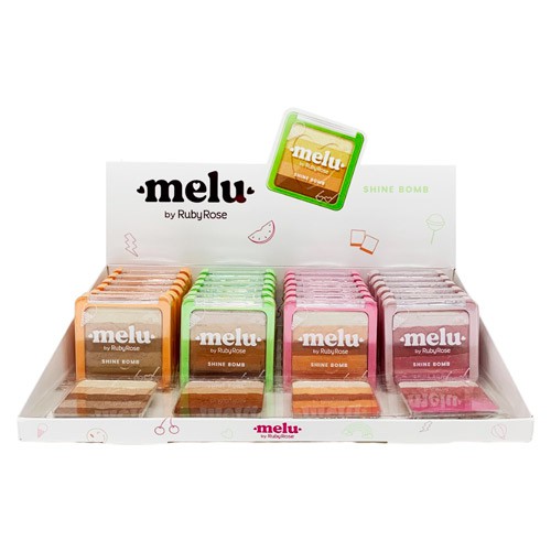 Iluminador Shine Bomb Melu Ruby Rose HB-7233 - Box c/ 24 unid