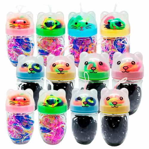 Elásticos para Cabelo + Mini Xuxinhas DF-PR135009-02-01 - Pcte c/ 12 unid