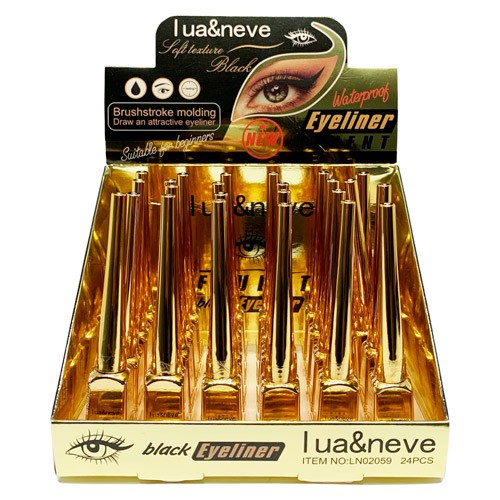 Delineador Líquido Preto Fluent Lua & Neve LN02059 - Box c/ 24 unid