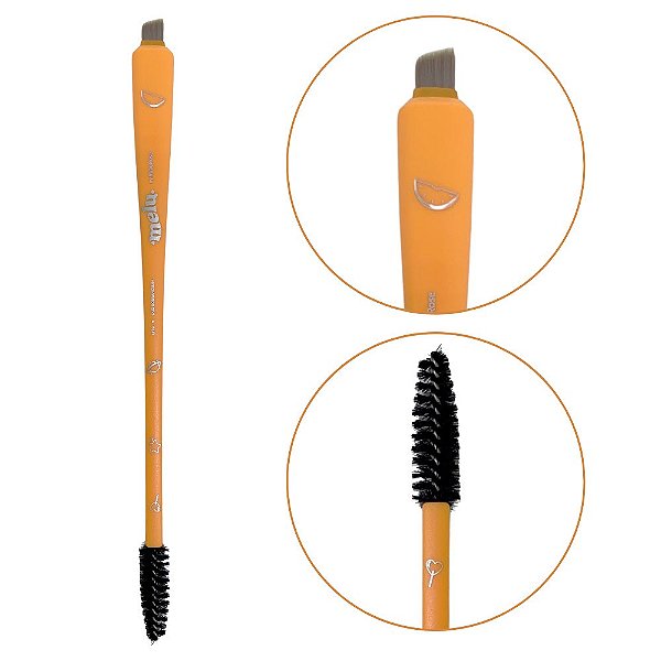 Pincel Duo para Sobrancelha LE70 Melu Ruby Rose RR-527