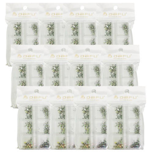 Strass Para Decoração de Unhas DF-GT007020-02-02 - Pcte c/  12 unid