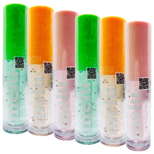 Lip Oil Melu Ruby Rose RR-7300 - Kit c/ 06 unid
