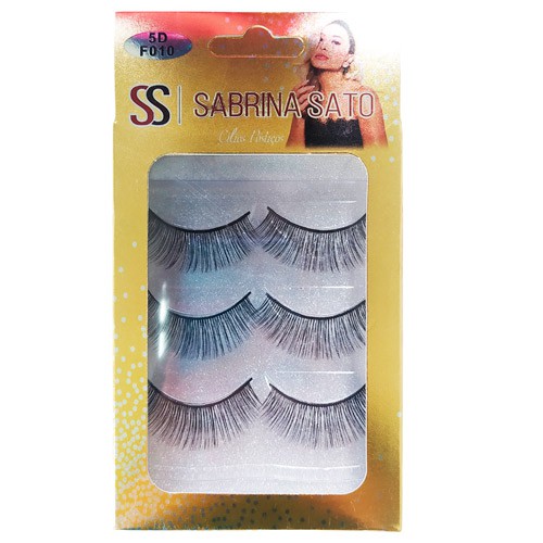 Cílios Postiços com 03 Pares 5D F010 Sabrina Sato SS-2139