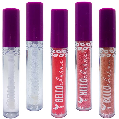Gloss Labial Lip Volumão Bello Charme BC-40 - Kit c/ 05 unid