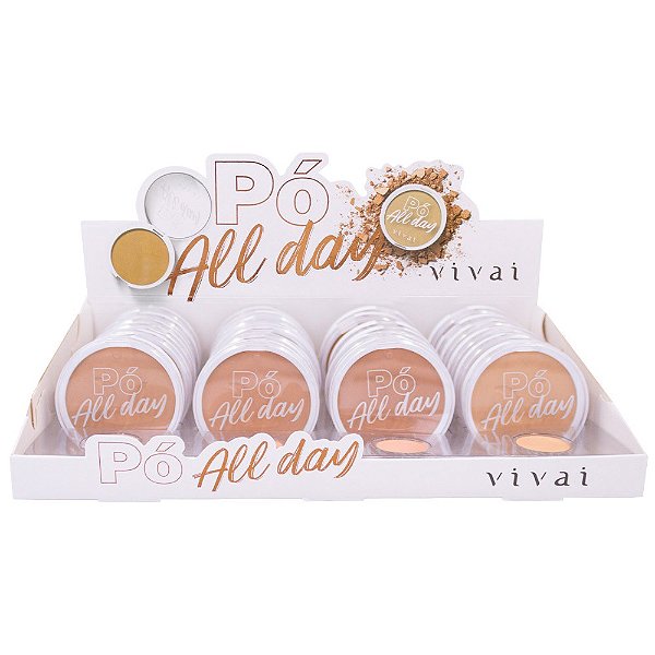 Pó Compacto All Day Vivai 1046.1.1 - Box c/ 24 unid