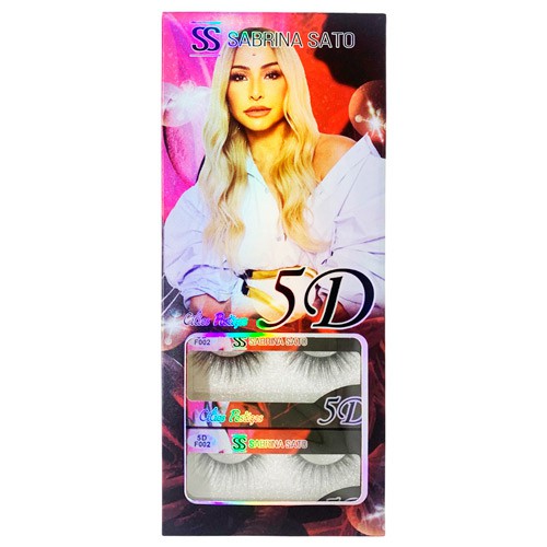 Cílios Postiços 5D F002 Sabrina Sato SS-1711 - Box c/ 10 unid