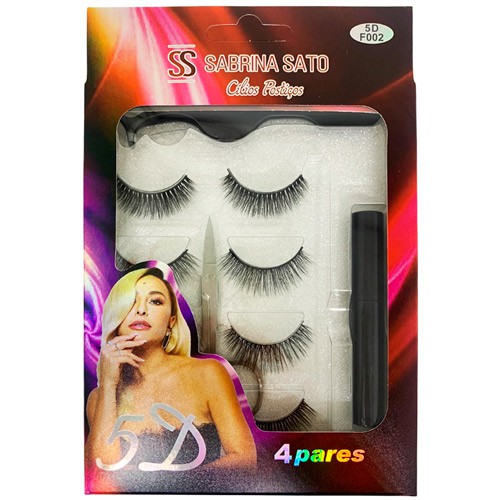 Kit de Cílios Postiços 5D F002 Sabrina Sato SS-1830