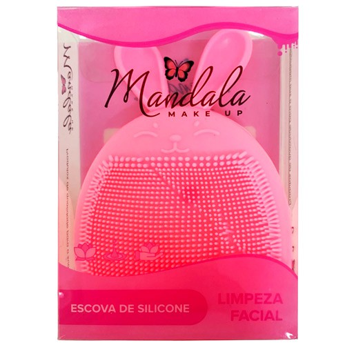 Escova de Silicone para Limpeza Facial Coelhinho Mandala FP-164