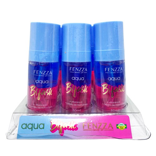 Demaquilante Bifásico Fenzza FZ51035 - Box c/ 12 unid