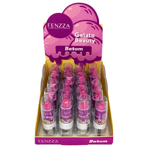 Batom Bastão Uvinha Gelato Beauty Fenzza FZ20041 - Box c/ 24 unid
