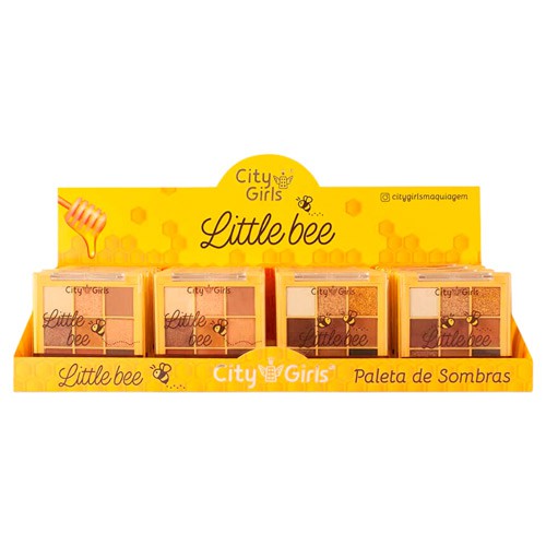 Paleta de Sombras Little Bee City Girls CG272 - Box c/ 24 unid