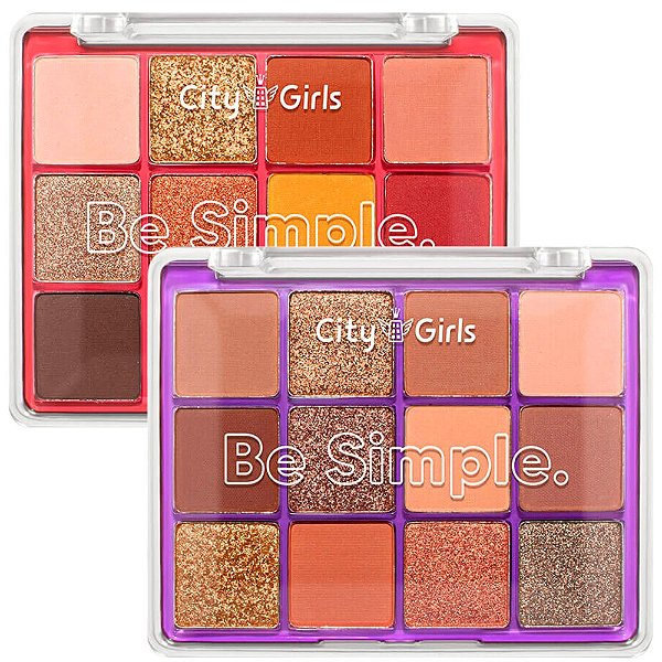 Paleta de Sombras Be Simple City Girls CG294 - Kit c/ 02 unid