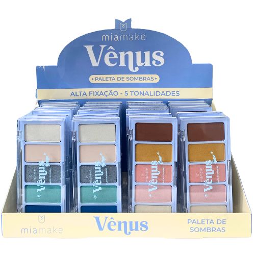 Paleta de Sombras Vênus Mia Make 342 - Box c/ 24 unid