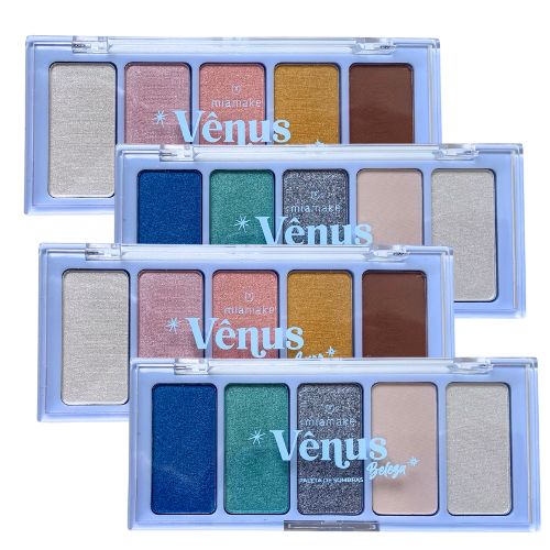 Paleta de Sombras Vênus Mia Make 342 - Kit c/ 04 unid
