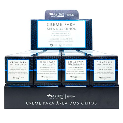 Creme para Área dos Olhos 40g Max Love - Box c/ 32 unid