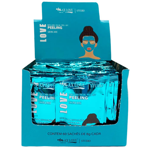 Máscara Facial Peel Off Peeling Max Love - Box c/ 60 unid
