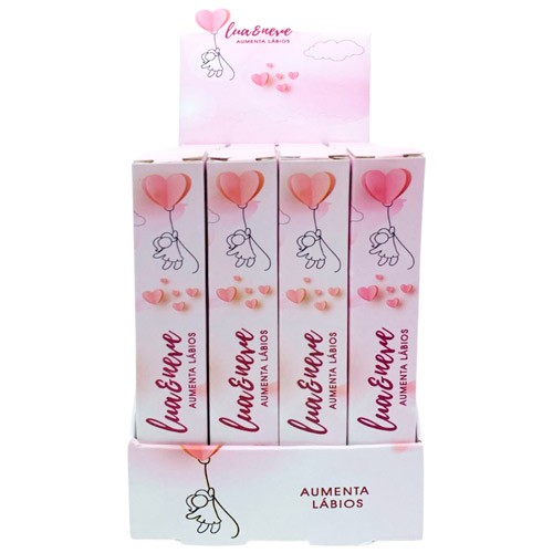 Gloss Aumenta os Lábios Lua & Neve LN014 - Box c/ 24 unid