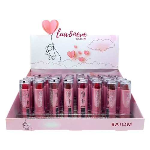 Batom Bastão Lua & Neve LN004 - Box c/ 40 unid