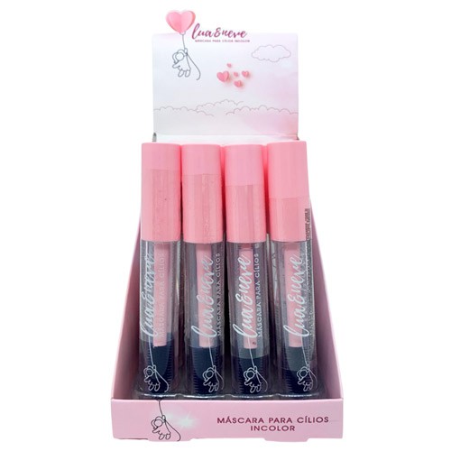 Máscara de Cílios Incolor Lua & Neve LN016 - Box c/ 24 unid