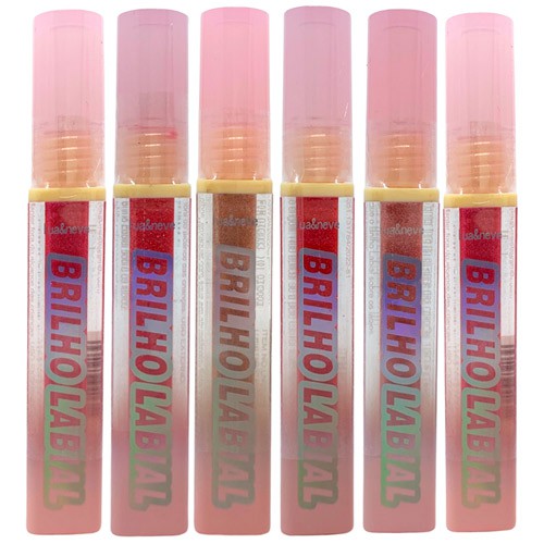 Brilho Labial Lua & Neve LN02075 - Kit c/ 06 unid