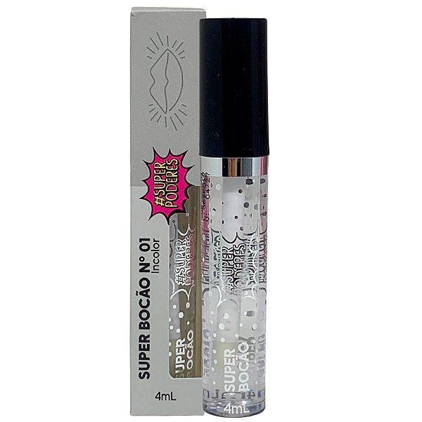 Gloss Labial Super Bocão N° 01 Incolor Super Poderes GSBSP01