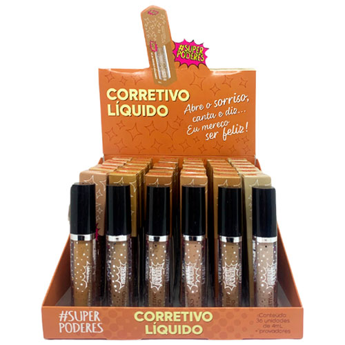 Corretivo Líquido Super Poderes CLIQSP01 - Box c/ 36 unid
