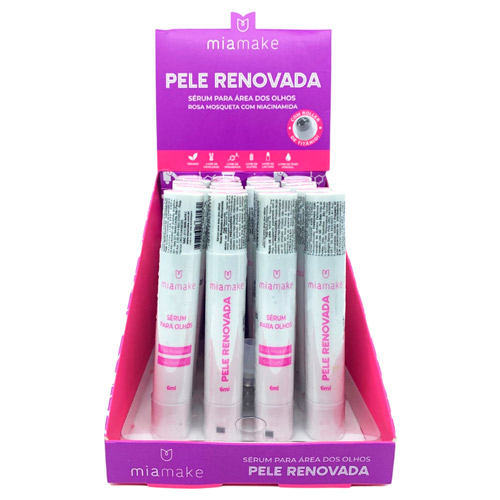Sérum para Área dos Olhos Pele Renovada Mia Make 344 - Box c/ 24 unid