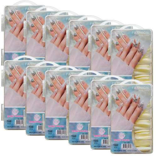 Unhas Postiças Bailarina Alongada Make Lolita ML-135 - Pcte c/ 12 unid