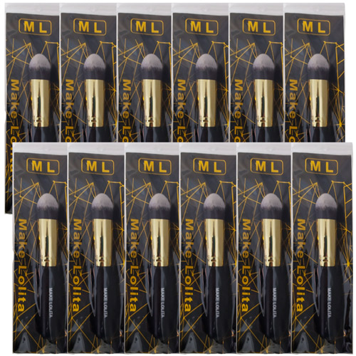 Pincel para Base e Corretivo Make Lolita ML813 - Pcte c/ 12 unid