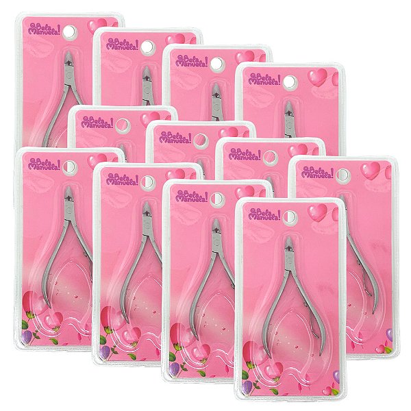 Alicate para Cutículas Qbela Manuela! QBM00945 - Pcte c/ 12 unid