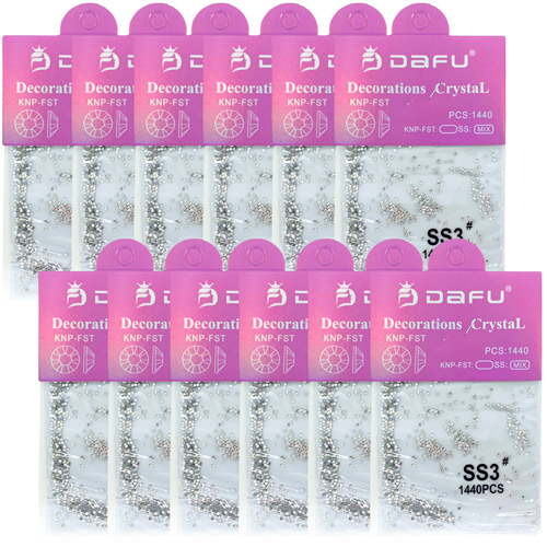 Strass para Decoração de Unhas DF-BC14400 - Pcte c/ 12 unid