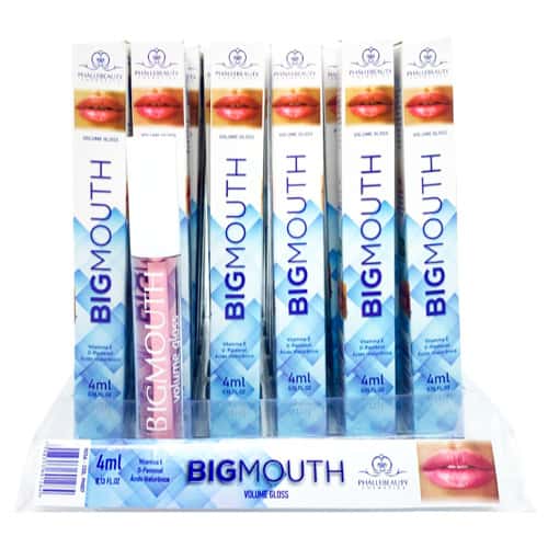 Gloss para Volume Labial Big Mouth Rosa Phállebeauty PH007 - Box c/ 36 unid