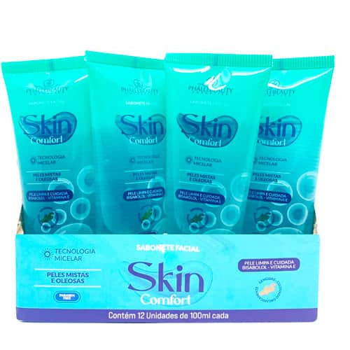 Sabonete Facial Líquido Skin Comfort Phállebeauty PH0174 - Box c/ 12 unid