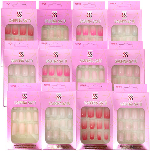 Unhas Postiças Autocolante Sabrina Sato SS-2505 - Pcte c/ 12 unid