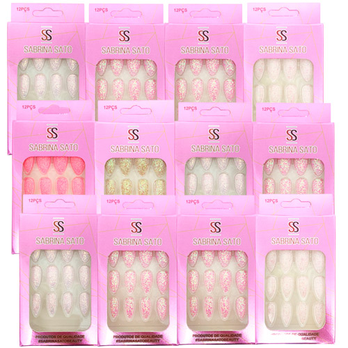 Unhas Postiças Autocolante Sabrina Sato SS-2517 - Pcte c/ 12 unid