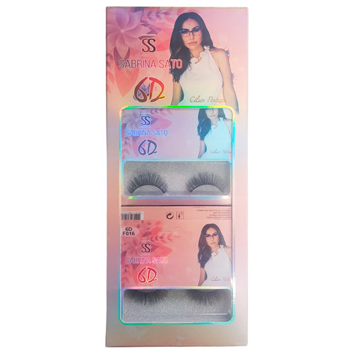 Cílios Postiços 6D F016 Sabrina Sato SS-2549 - Box c/ 10 unid