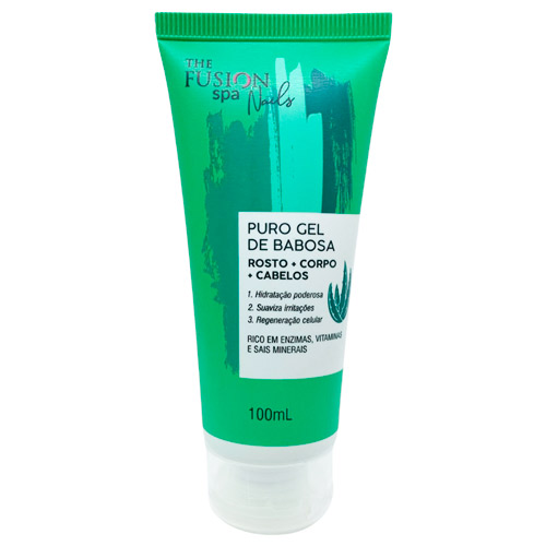 Puro Gel de Babosa para Rosto + Corpo + Cabelos The Fusion SPA Nails
