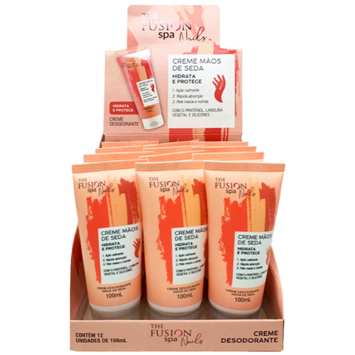 Creme para Mãos de Seda The Fusion SPA Nails - Box c/ 12 unid
