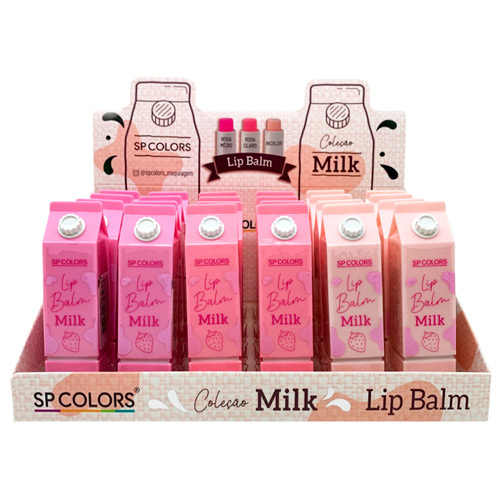 Lip Balm Coleção Milk SP Colors SP264 - Box c/ 24 unid