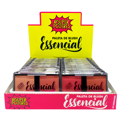 Paleta de Blush Essencial Super Poderes #SP201 - Box c/ 24 unid